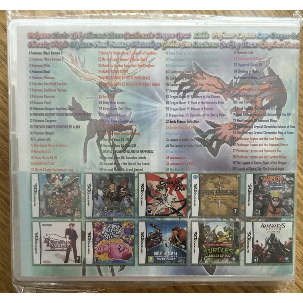 Nintendo 3DS 208 In 1 Multi-Game Super Combo Video Game Cartridge NEW- Sealed